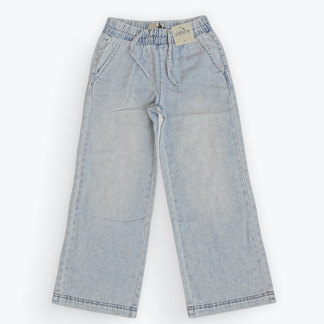Jordache Elastic Waist Wide Leg Jean