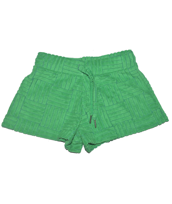 FBZ Green Textured Towel Short