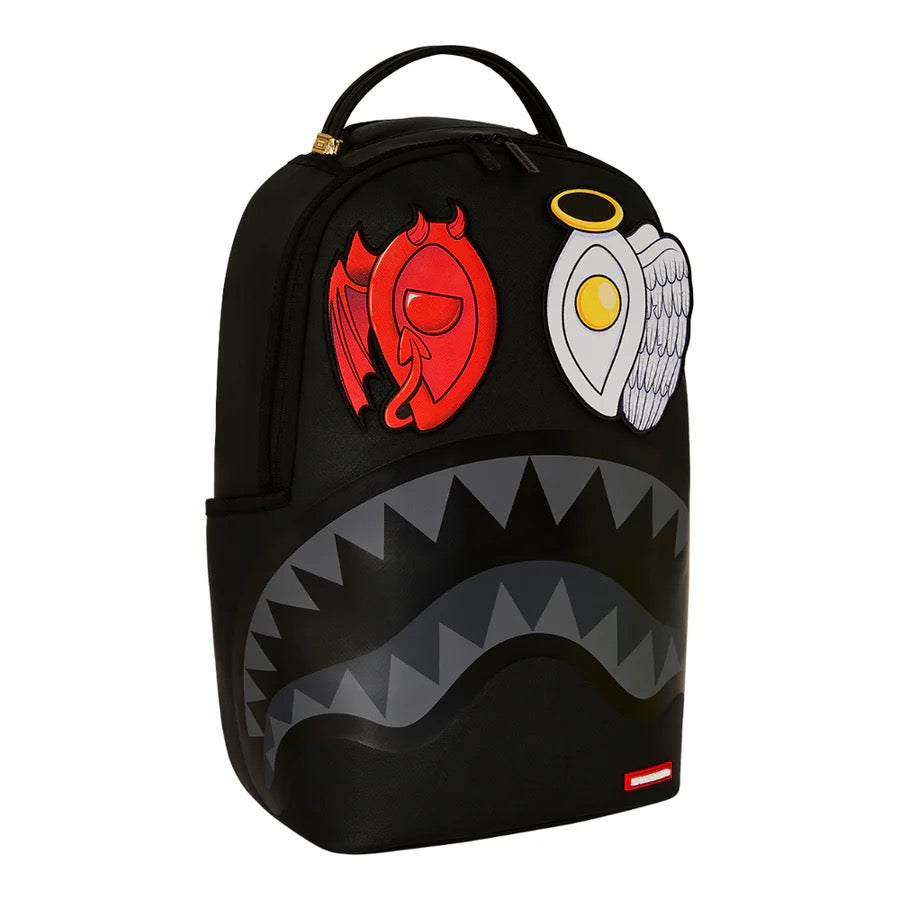 Sprayground Black Removable Eyes Backpack