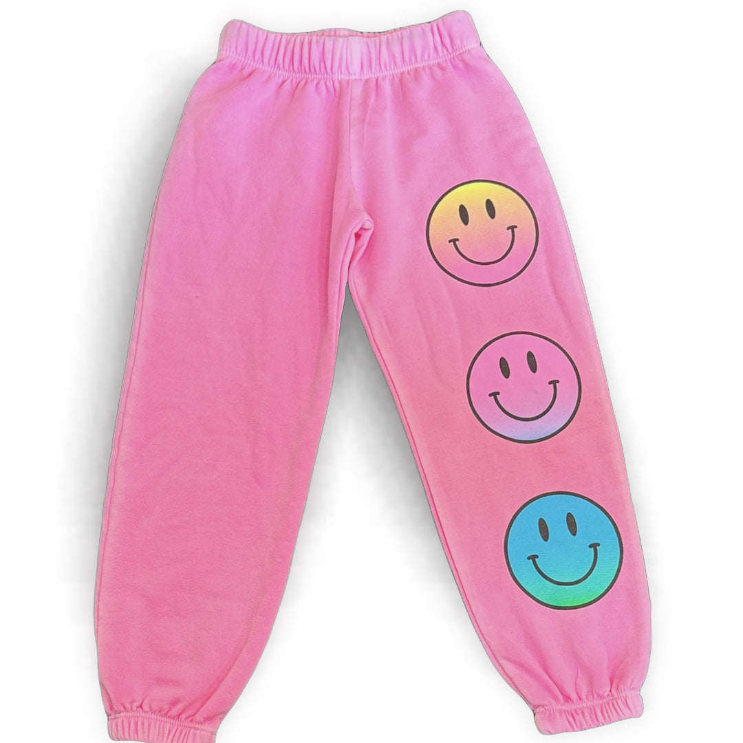 Firehouse Sweatpant with Ombre Neon Smiley