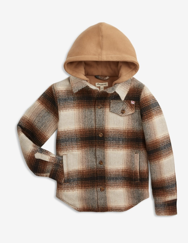 Appaman Lumber Plaid Glen Flannel Hoodie