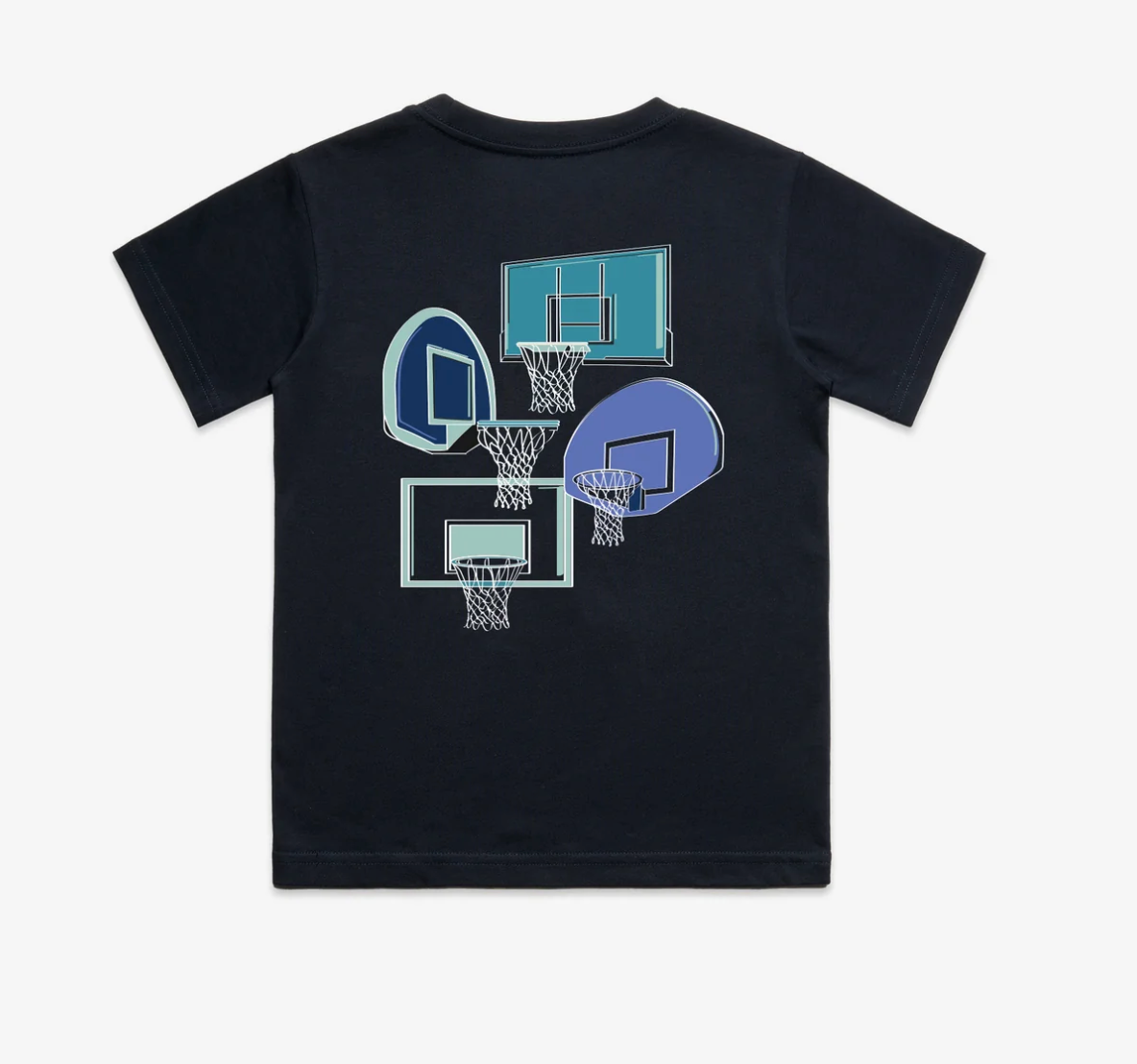 Local Hoops Bucket Tee Navy