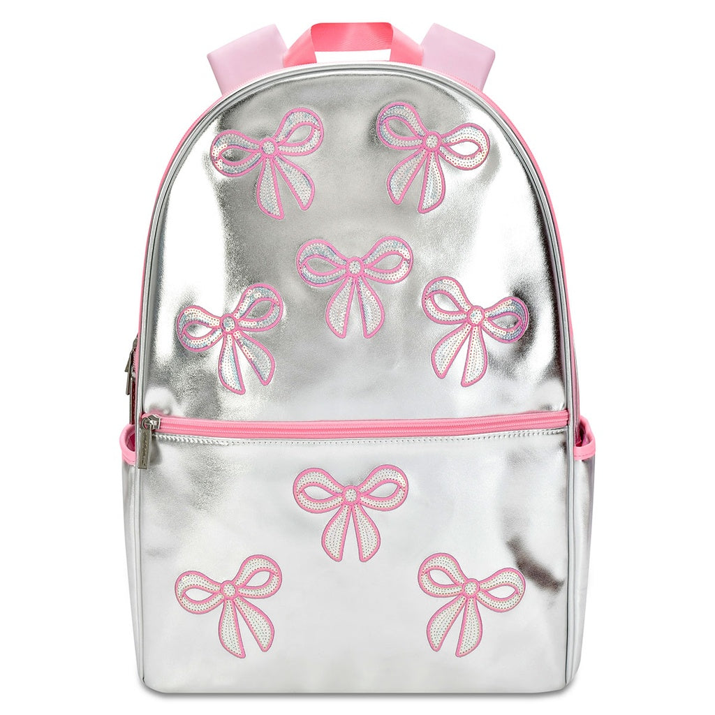 Iscream Silver Sequin Bows Backpack