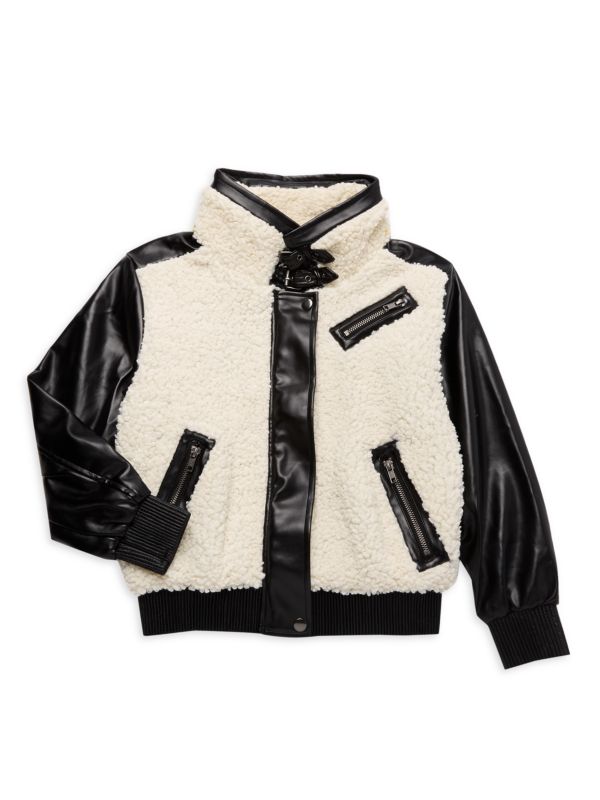 Fur Leather Bomber