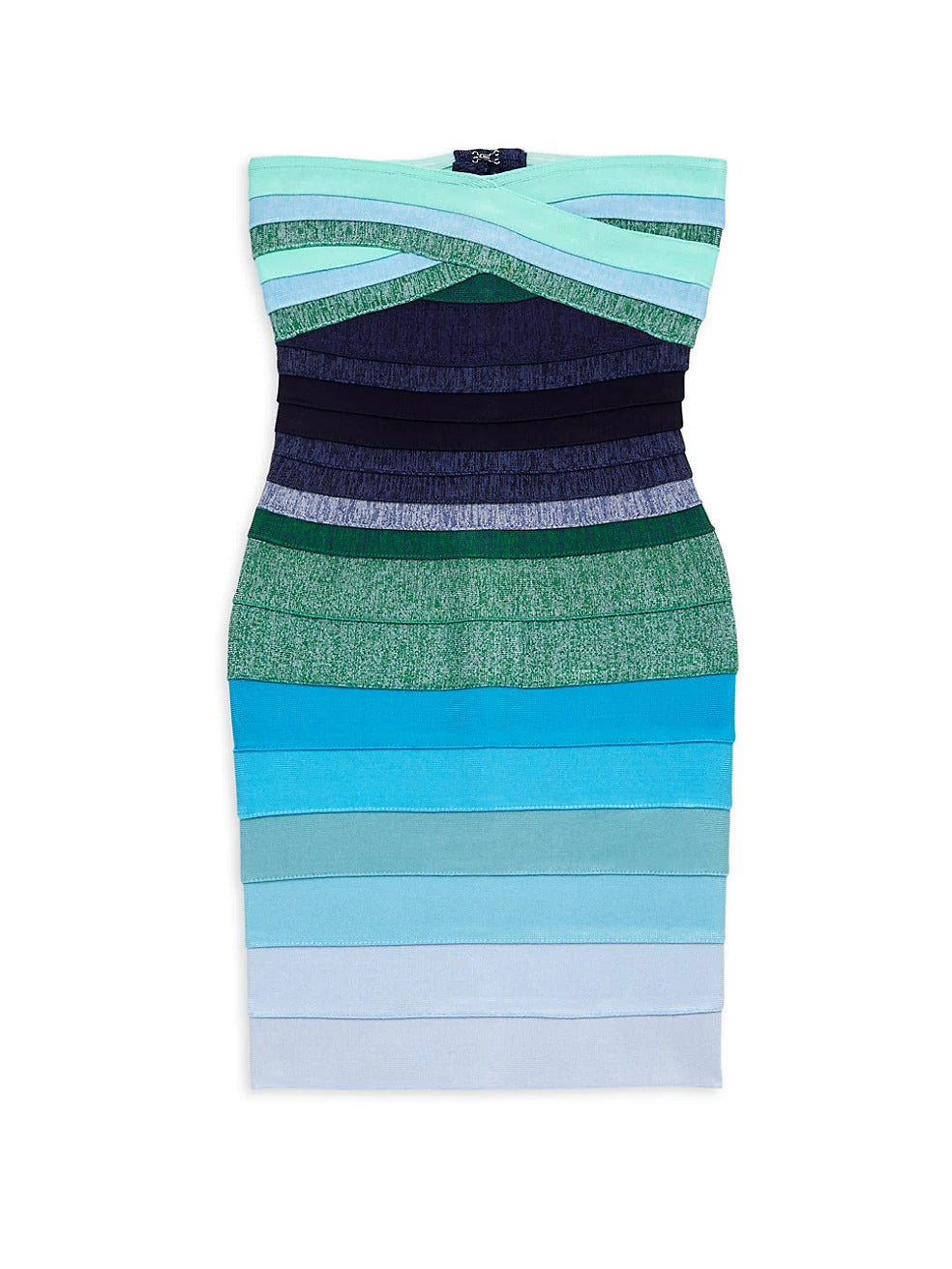 Katie J Bandage Strapless Dress