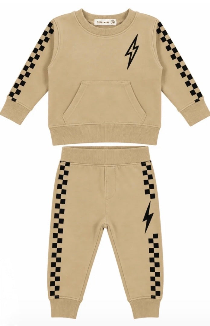 Little Mish Speed Racer Sweat Set