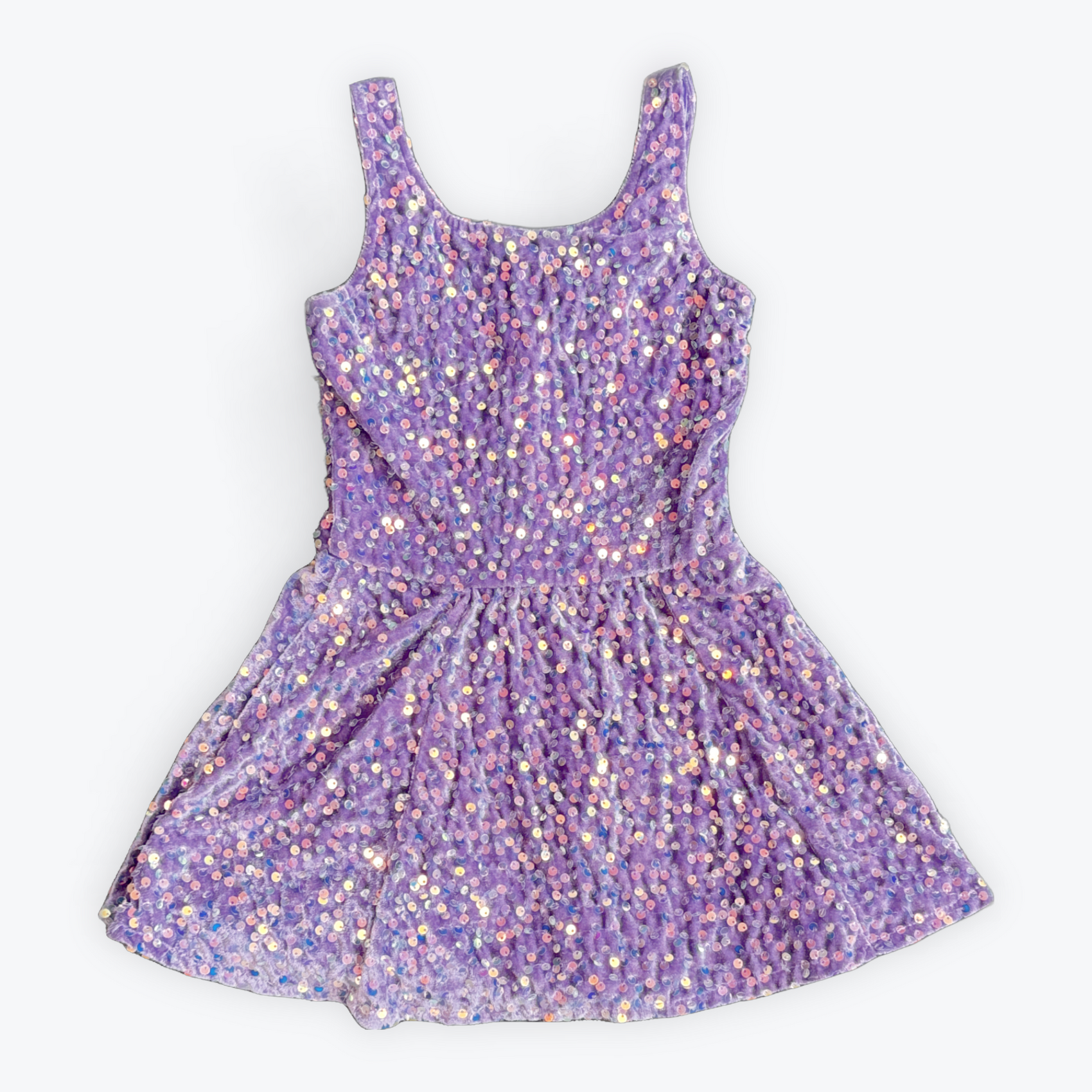 FBZ Purple Velvet Sequin Dress