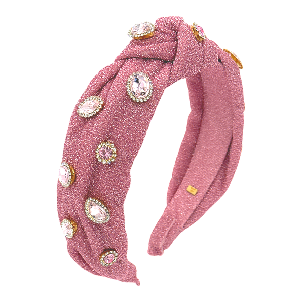 Glitter Knot Jeweled Headband