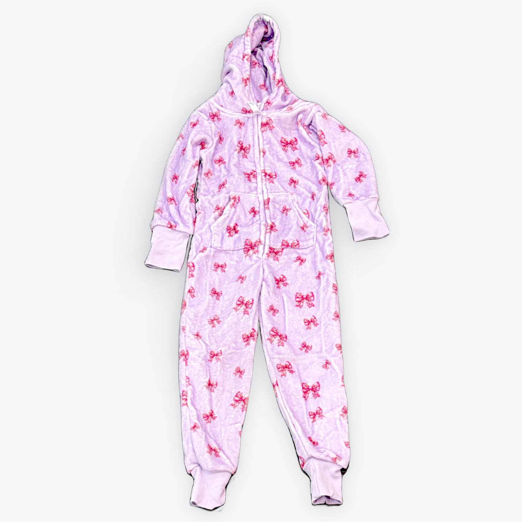 Preppy Goose Holiday Bows Plush Onesie
