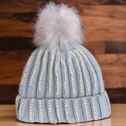 Rhinestone Toddler Beanies