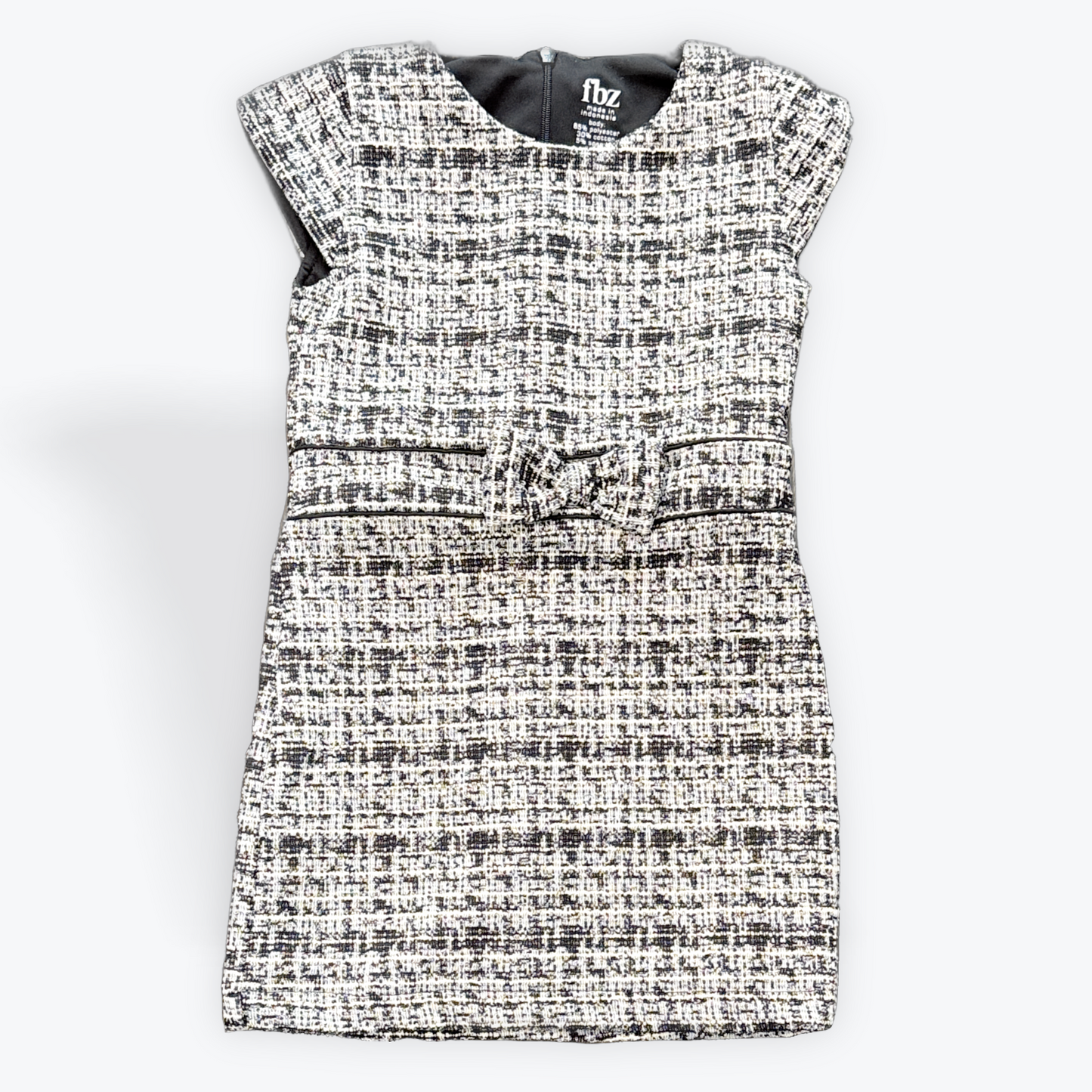 FBZ Tweed Bow Body-con Dress