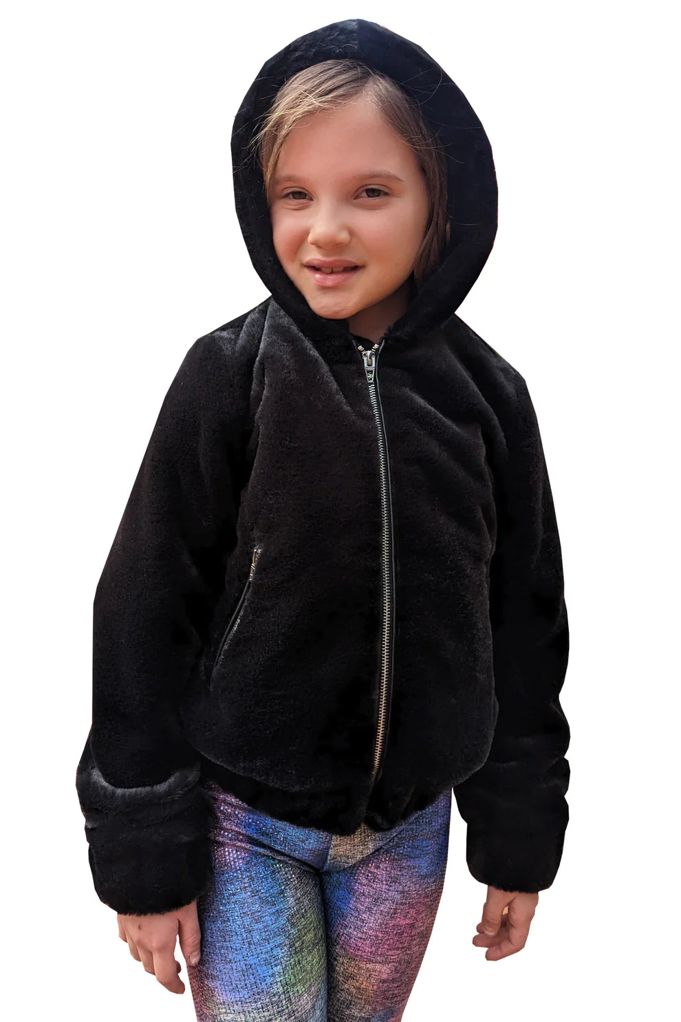 Ultra Soft Fur Hooded Jacket