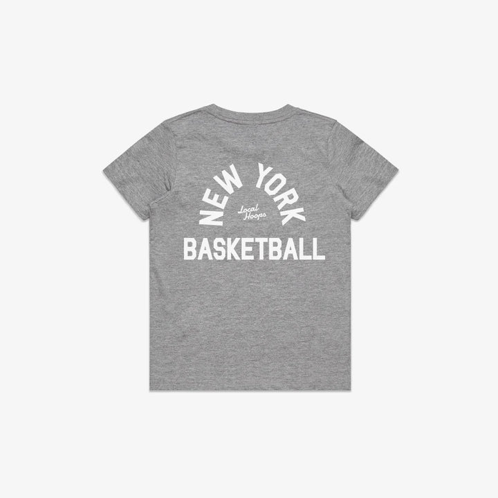 Local Hoops Heather Grey NY Basketball Tee