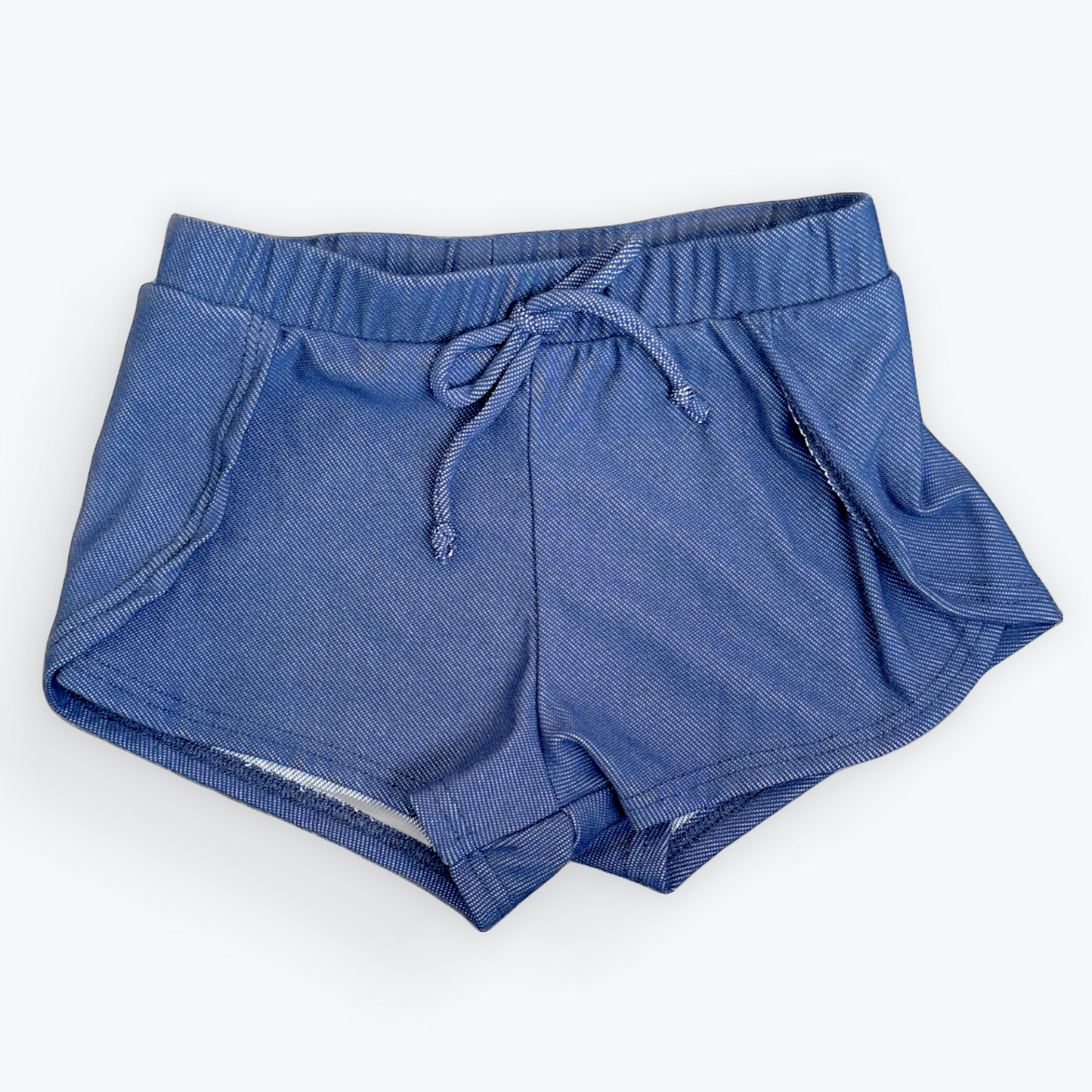 Soft Denim Wrap Short