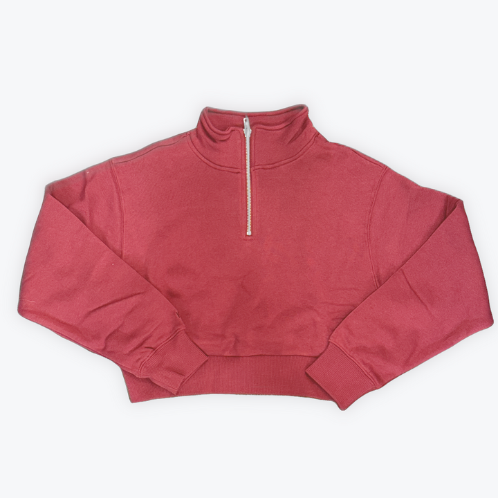 Katie J Dylan Three Quarter Zip Sweatshirt