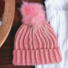 Rhinestone Toddler Beanies