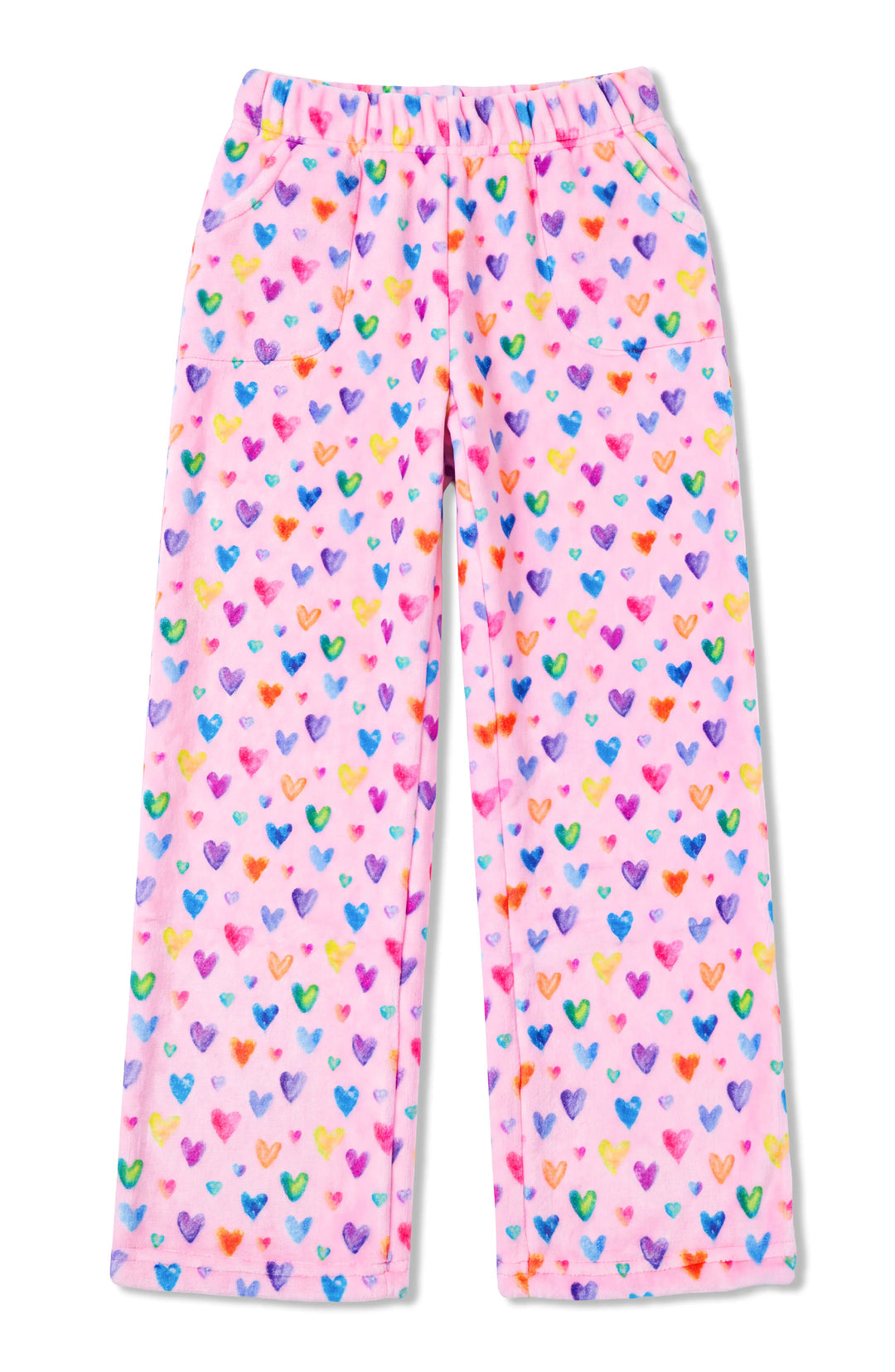 Preppy Goose Cheerful Hearts Plush Pants