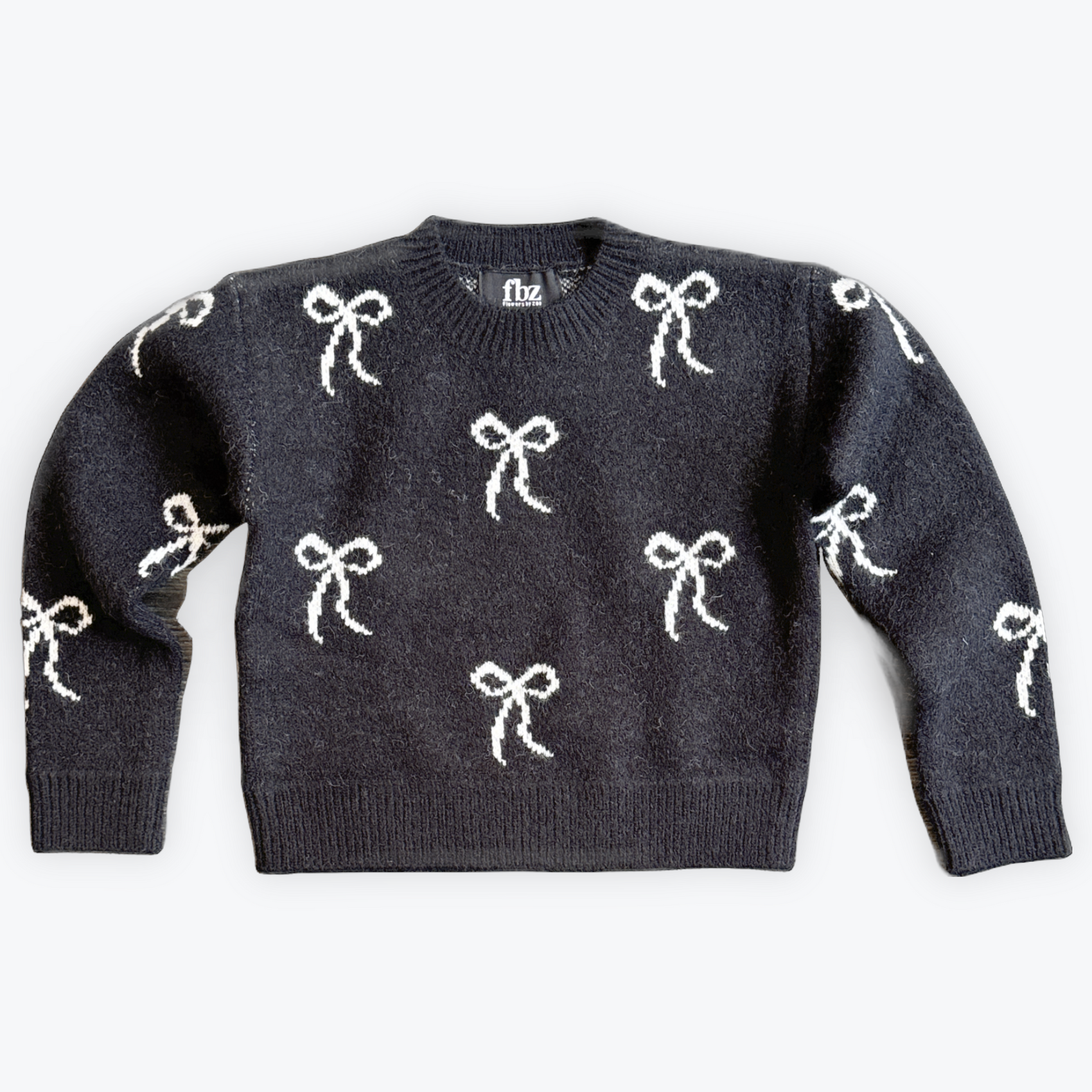 FBZ Black Sweater with Bows