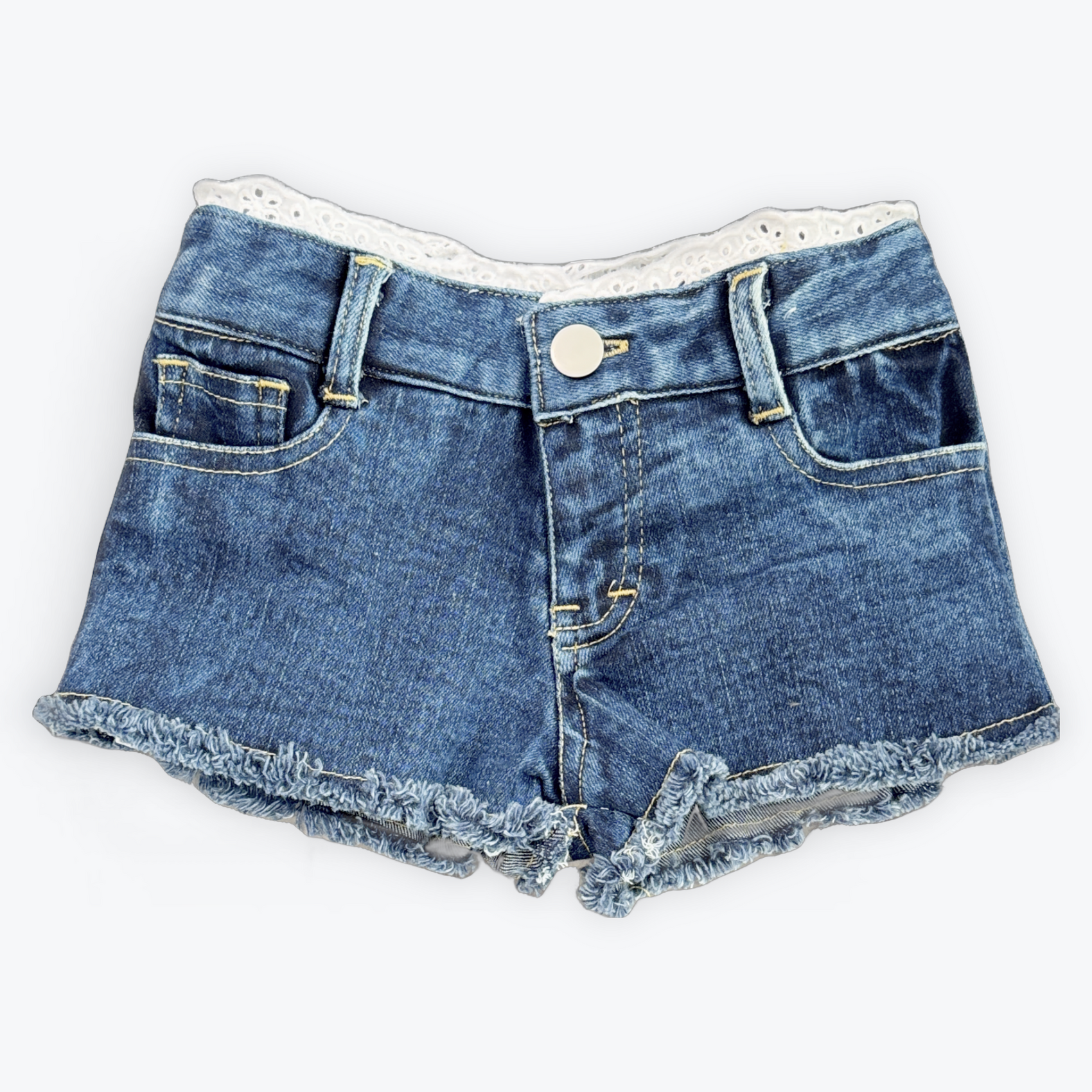 FBZ Denim Short with Ruffle