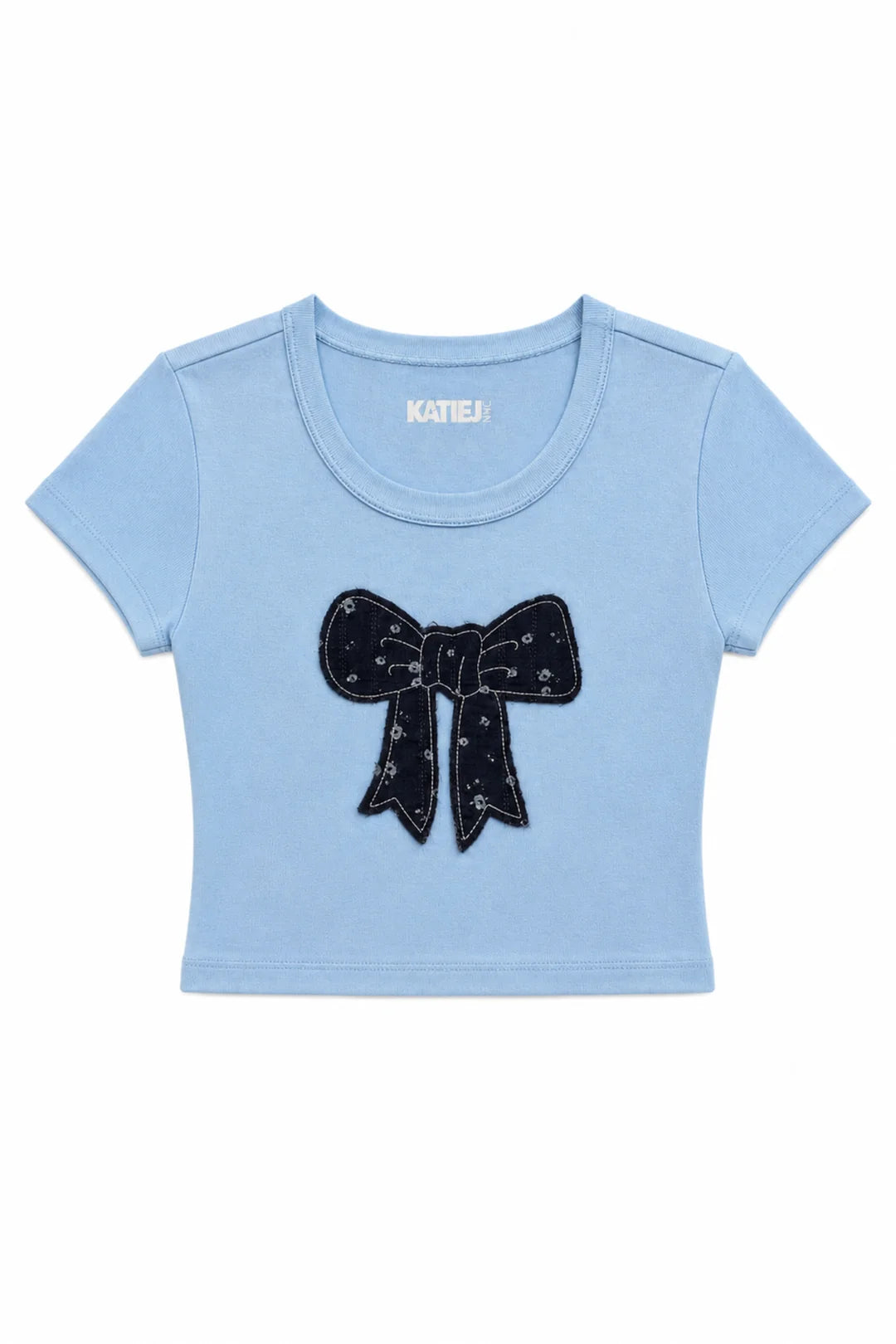 Katie J Blue Bow Tee
