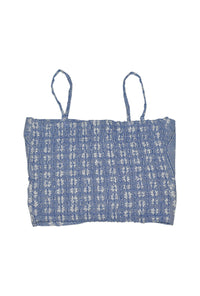 FBZ Denim Flower Double Knotted Top