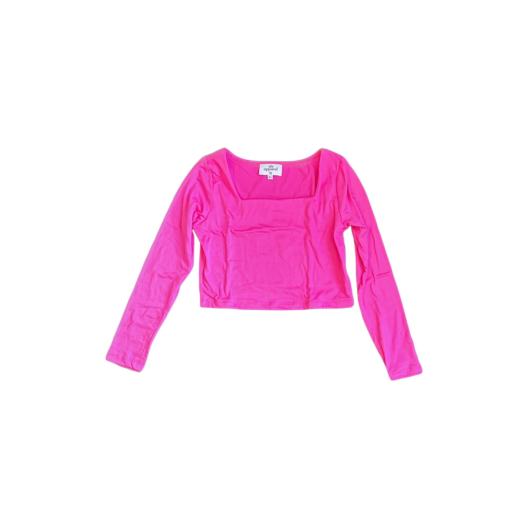 Long Sleeve Square Neck Top