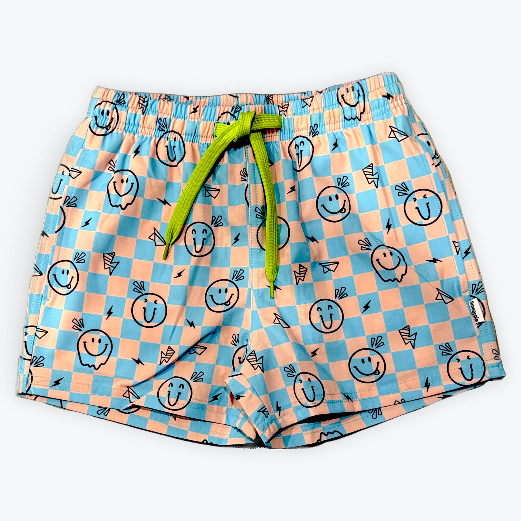 Limeapple Retro Smiley Board Short