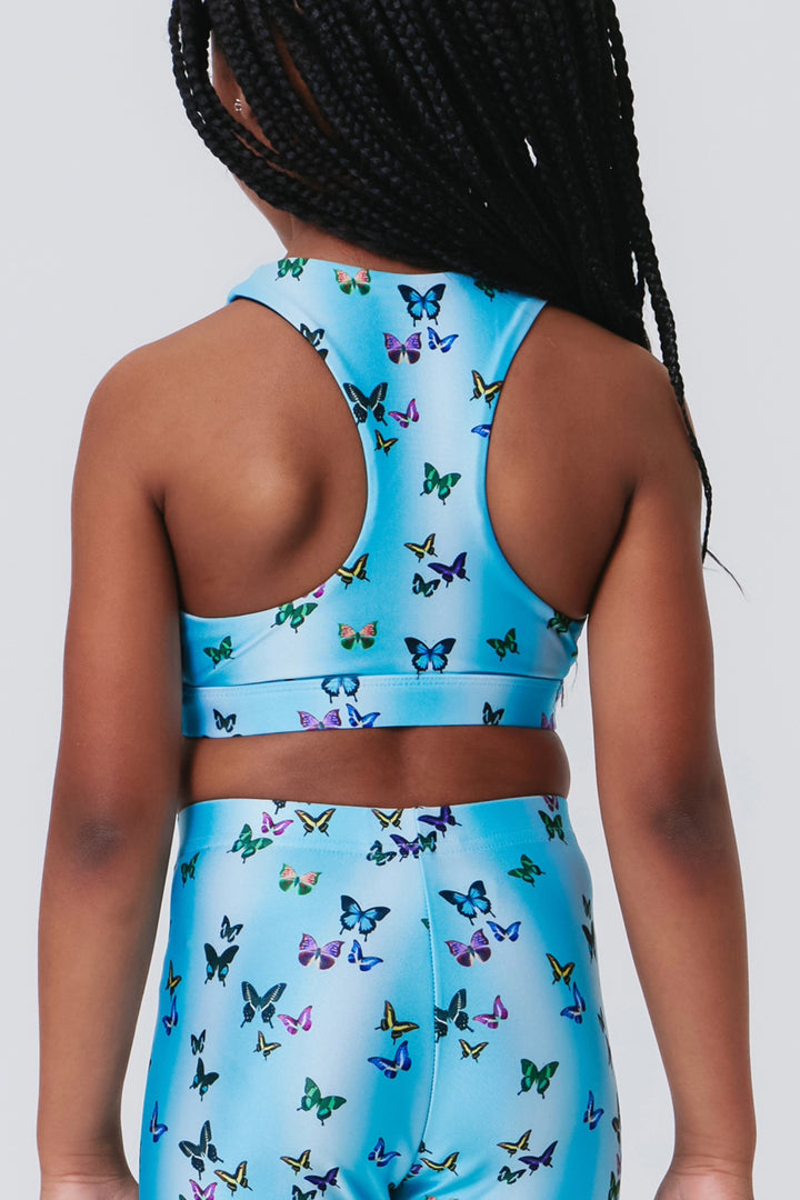 Terez Butterfly Sky Sports Bra