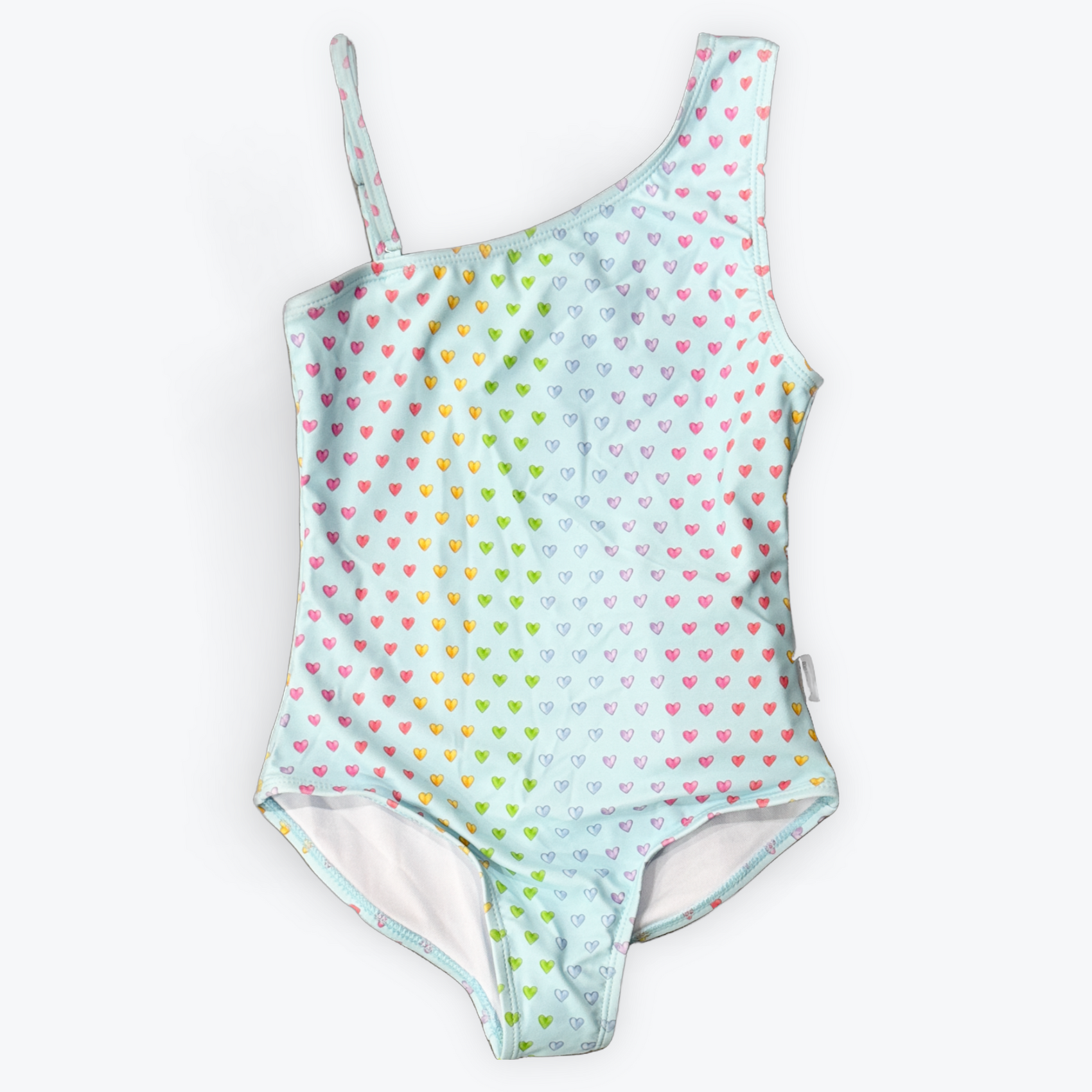 Limeapple One Shoulder Heart Swimsuit