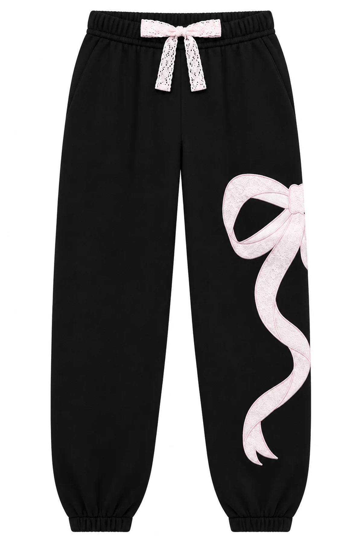Katie J Dylan Bow Sweatpant Black