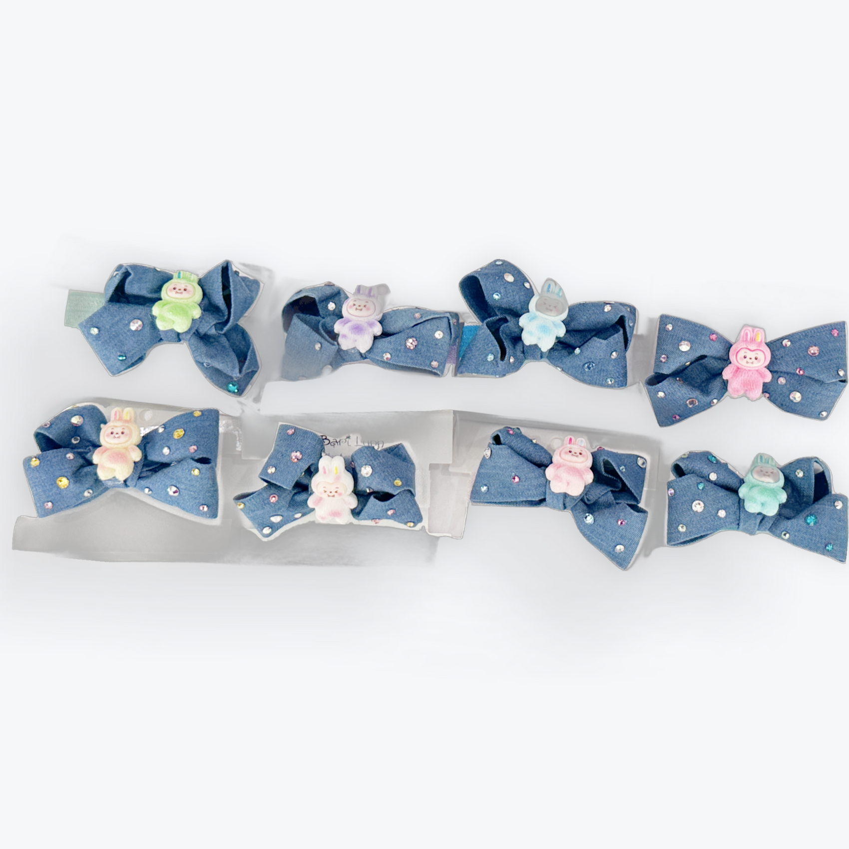 Monster Denim Charm Scrunchie