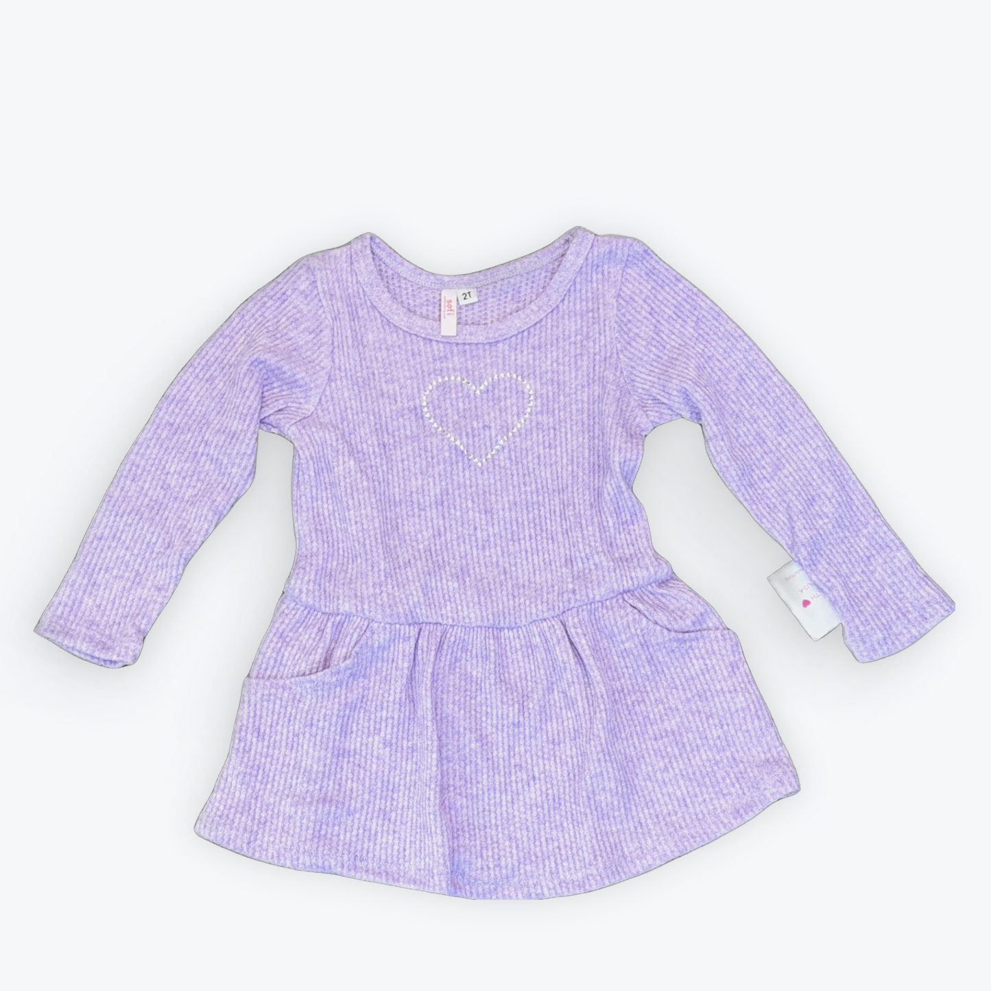 Sofi Heart Waffle Dress