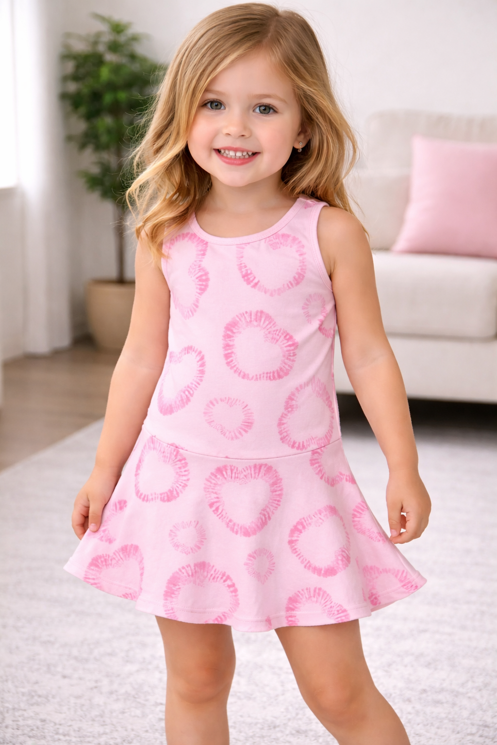 Sofi Pink Heart Dress
