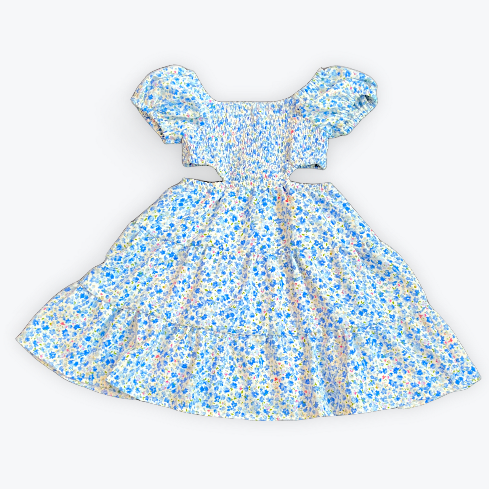 FBZ Blue Liberty Chiffon Dress