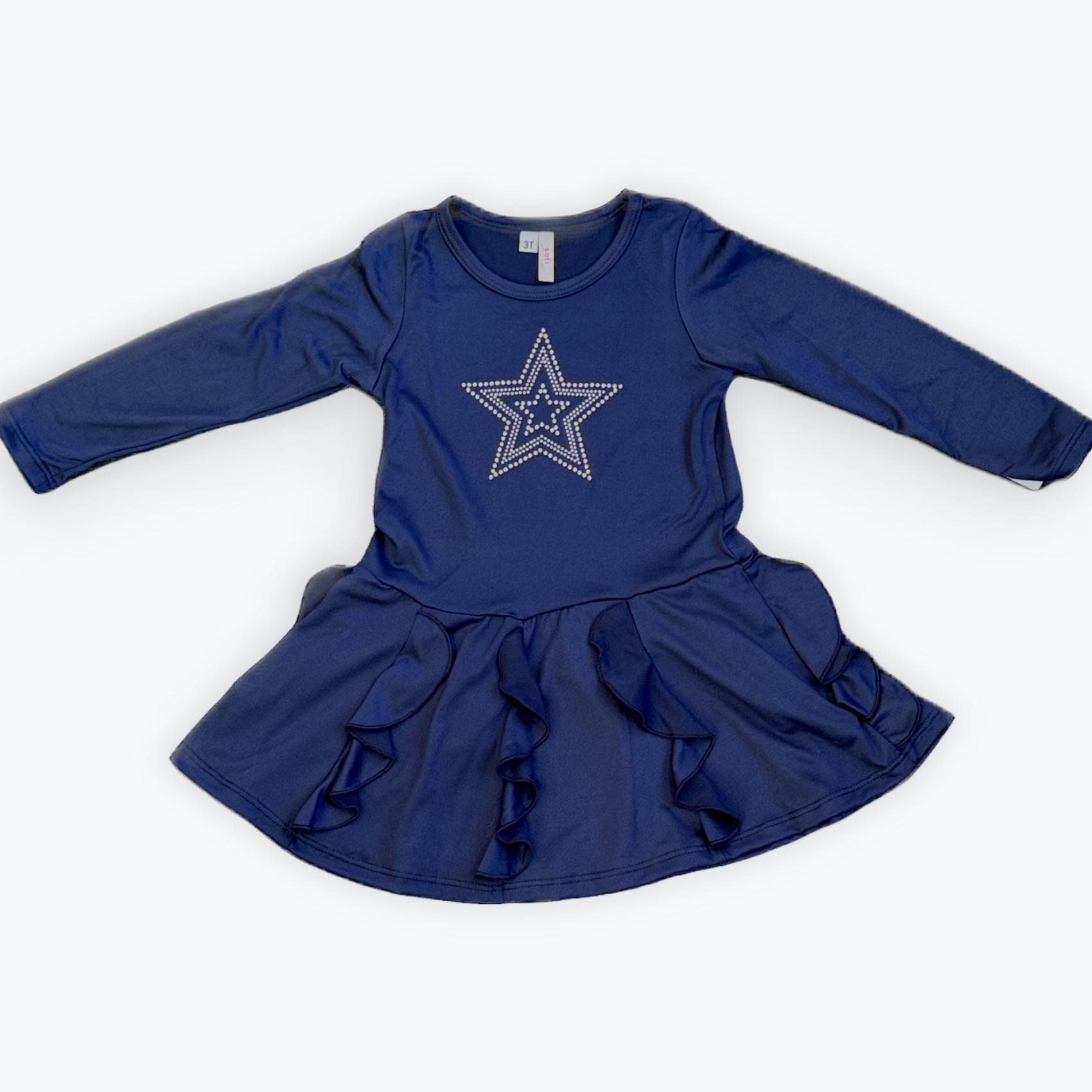 Sofi Navy Ruffle Dress