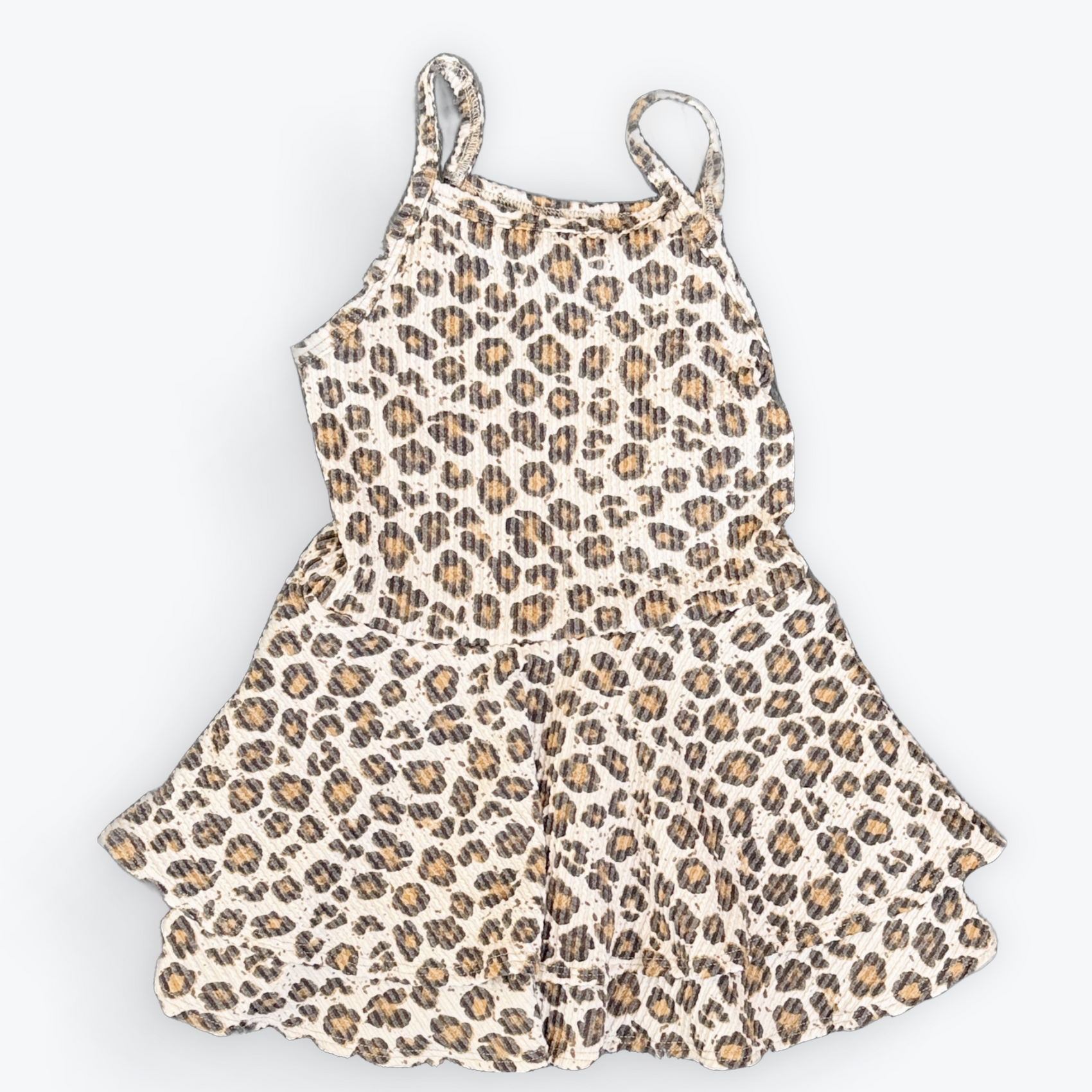 Ribbed Cheetah Tank Dress