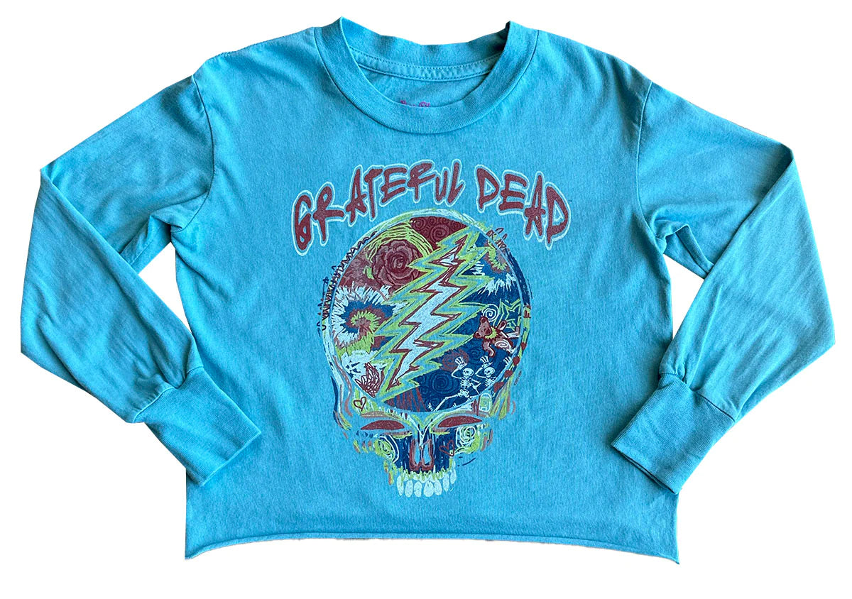Grateful Dead Cropped Long Sleeve Tee