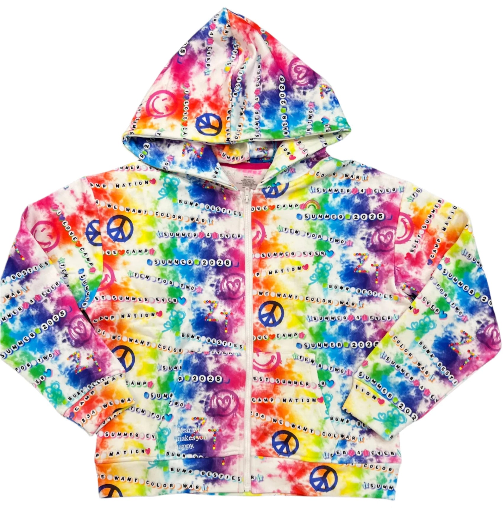 Terez Camp Beads Zip Hoodie