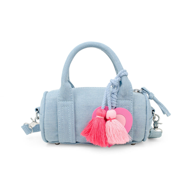 Mini Denim Duffle Bag