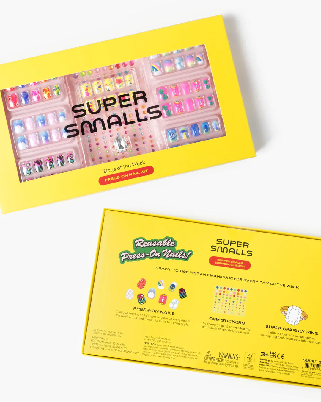 Super Smalls Days of The Week Press On Nail Kit