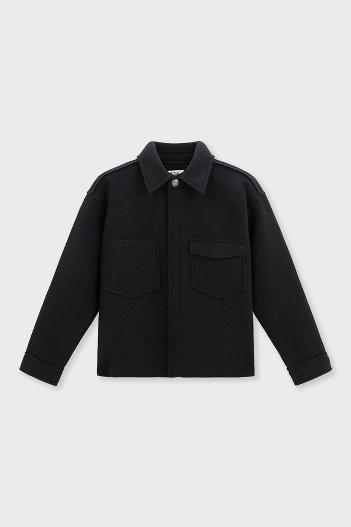 SOW Cropped Wool Shirt Jacket