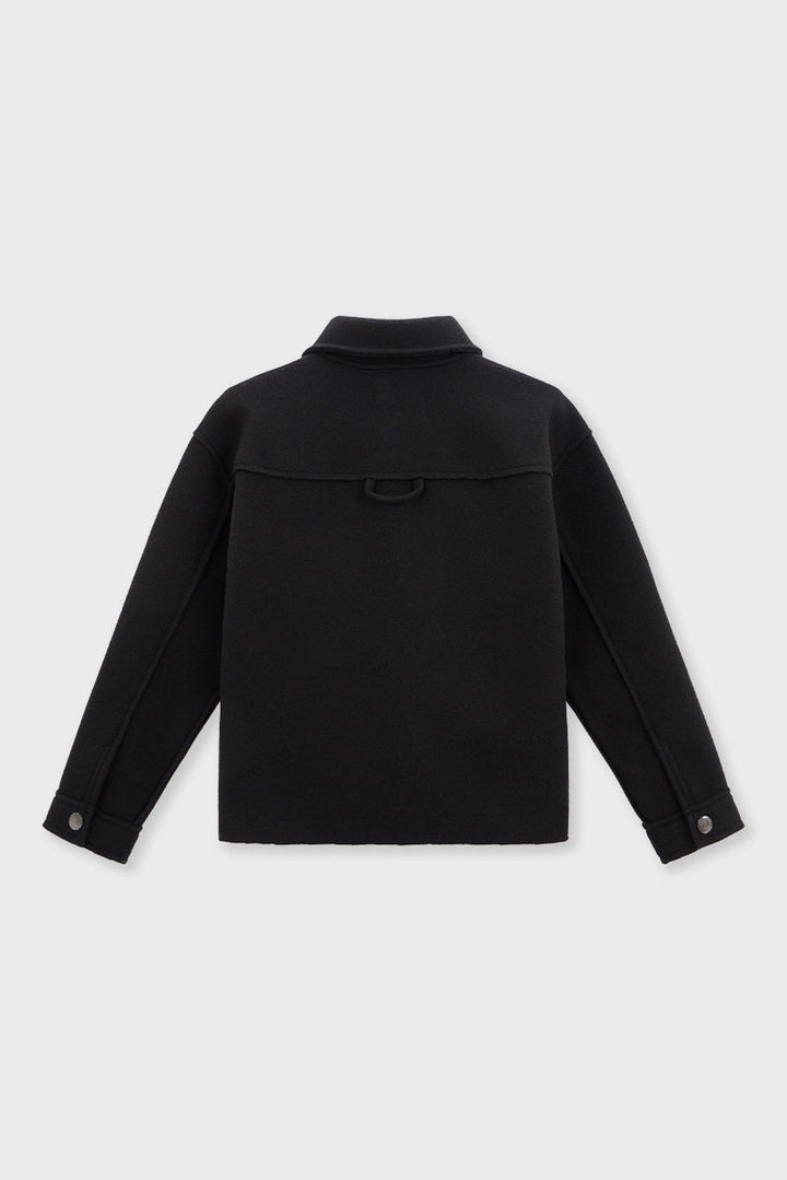 SOW Cropped Wool Shirt Jacket