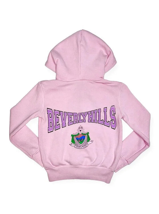 Californian Vintage Beverly Hills Zip Up Sweatshirt