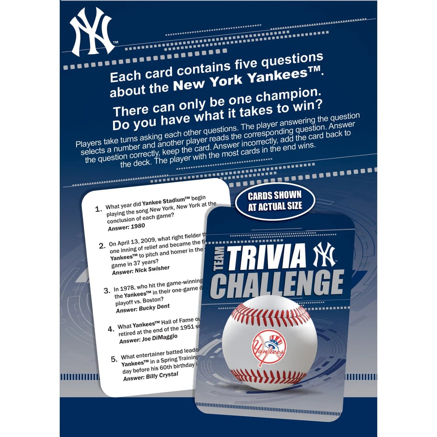 NY Yankees Trivia Game
