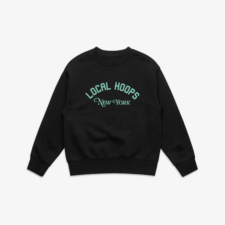 Local Hoops Black + Seafoam NY Crew