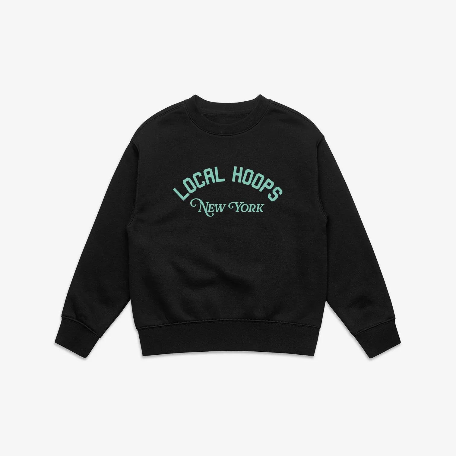 Local Hoops Black + Seafoam NY Crew