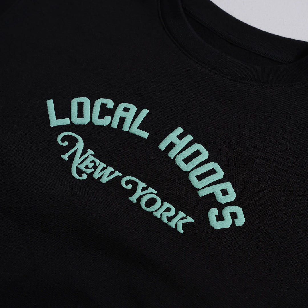 Local Hoops Black + Seafoam NY Crew