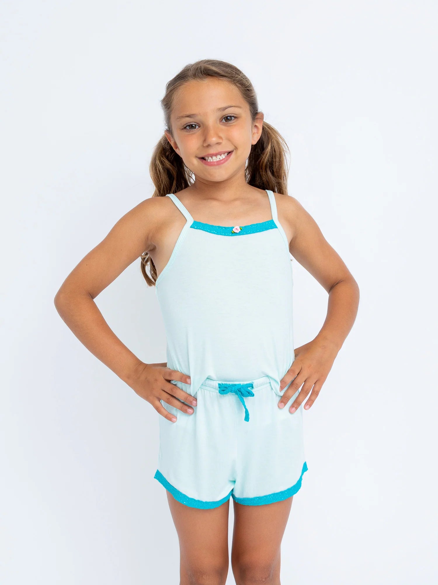 Aqua Cami Pajama Set
