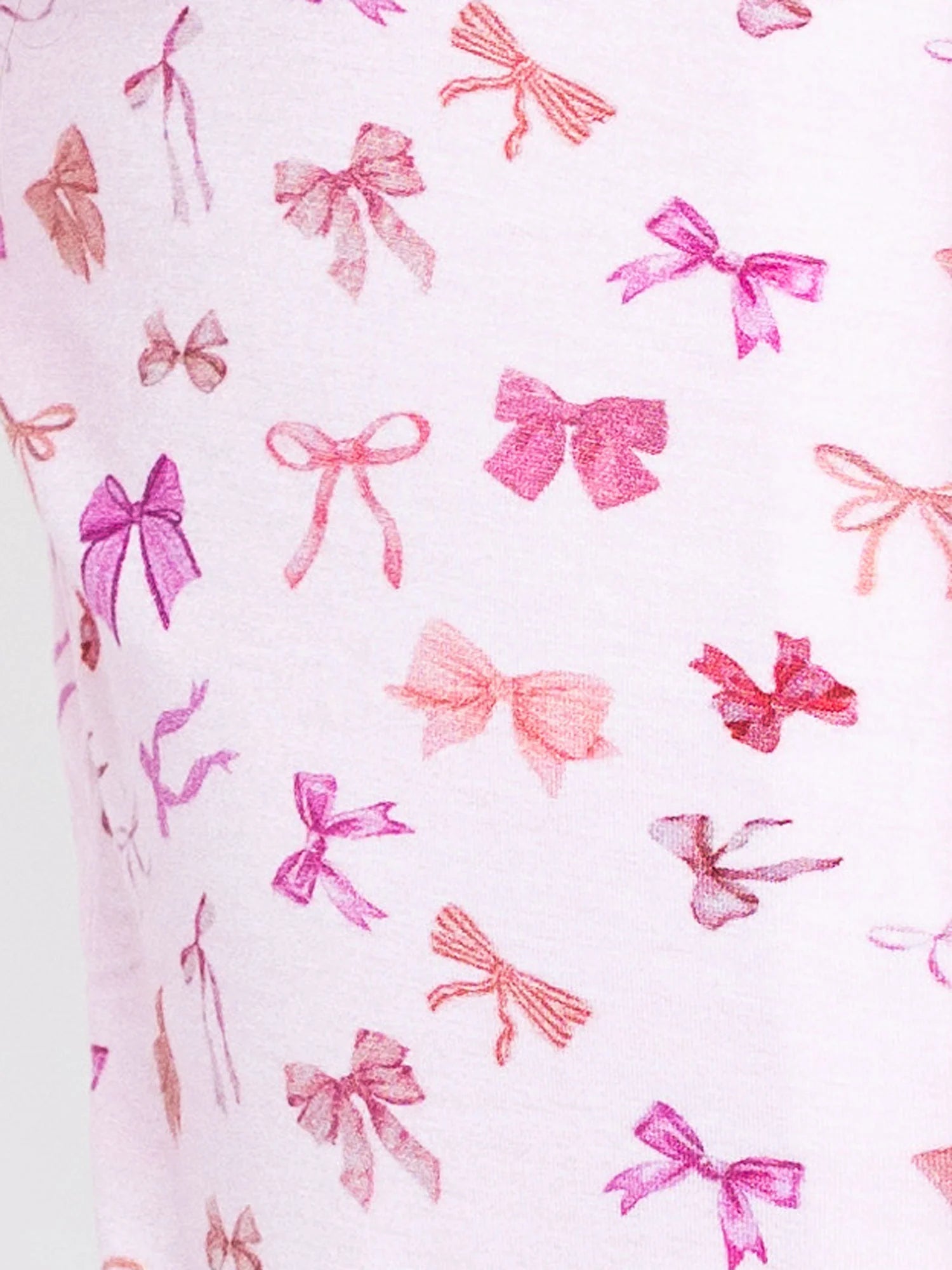 Bows Short Sleeve Pajama Set