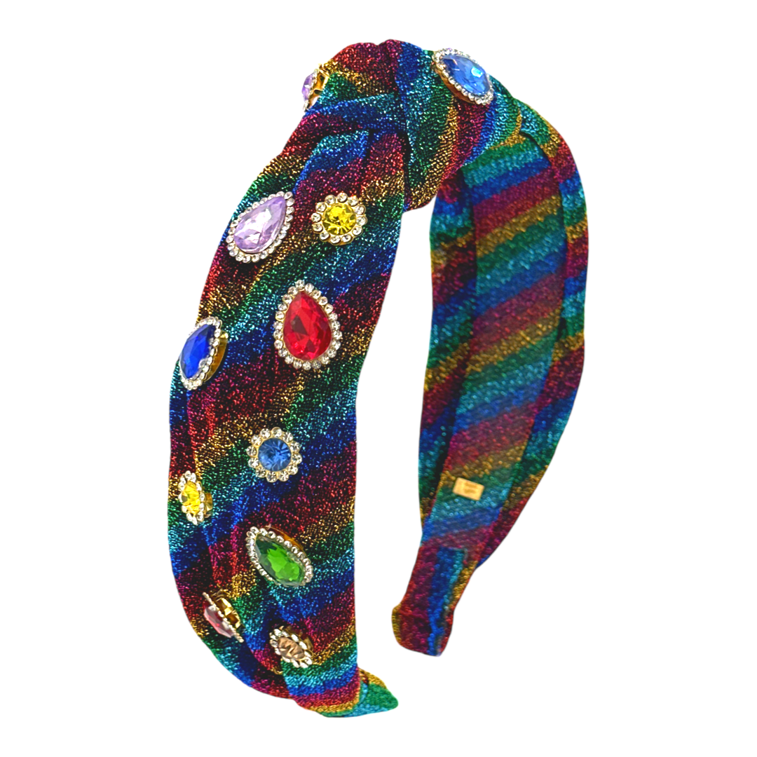 Glitter Knot Jeweled Headband